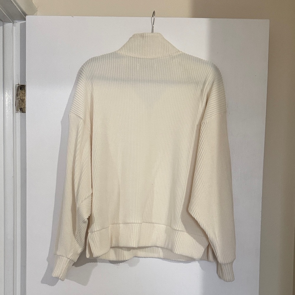 Abercrombie and Fitch Lounge Brushed Rib Half Zip - Picture 4 of 5